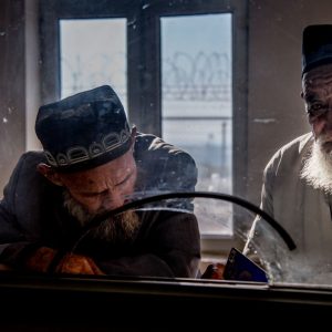 Many had relatives on the other side. Although there is unrest in Afghanistan now, two elderly Tajik men, Ibrahim and Hassan, together travel to Mazar-i-Sharif in Afghanistan to see their relatives.