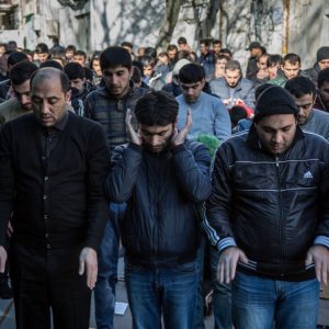 Friday prayers at a Shi'ite mosque